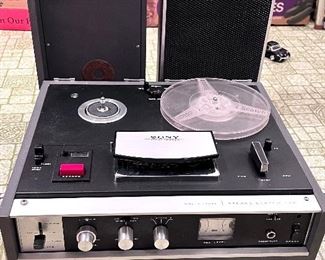 Vtg. Sony Tapecorder - Solid State Stereo Center 230 - Reel to Reel Sterecorder