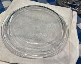 Vtg. Fire King Sapphire Blue pie plate