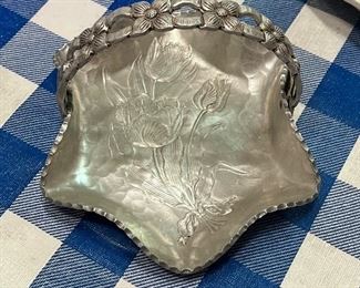 Matching smaller tray- Hand Wrought Creations by Rodney Kent - Hammered aluminum tray