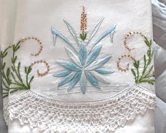 Hand stitched pillow cases - never used