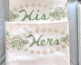 Hand stitched pillow cases - never used