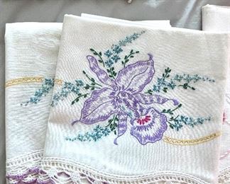 Hand stitched pillow cases - never used
