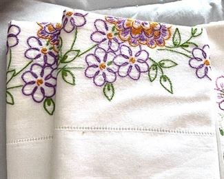 Hand stitched pillow cases - never used