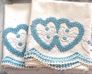 Hand stitched pillow cases - never used