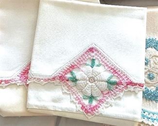Hand stitched pillow cases - never used