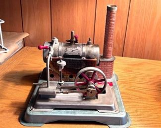 Vtg. Jensen #65 Dry Fuel Steam Wheel Engine Toy