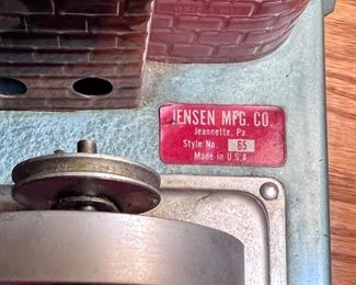 Vtg. Jensen #65 Dry Fuel Steam Wheel Engine Toy