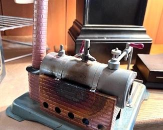 Vtg. Jensen #65 Dry Fuel Steam Wheel Engine Toy