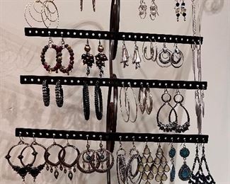 Wonderful earrings - lot of the are Lucky Brand - SOME OF THE JEWELRY MAY BE SOLD