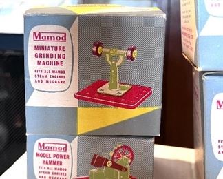 New in box Mamod Miniature Grinding Machine & Model Power Hammer