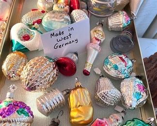 Vtg. Mercury ornaments - SOME OF THE CHRISTMAS ORNAMENT MAY BE SOLD