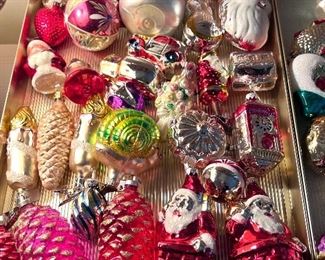 Vtg. Mercury ornaments - SOME OF THE CHRISTMAS ORNAMENT MAY BE SOLD