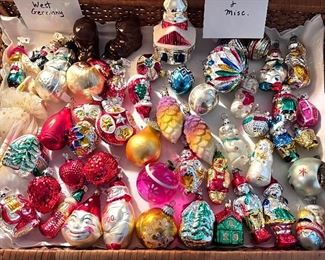 Vtg. Mercury ornaments - SOME OF THE CHRISTMAS ORNAMENT MAY BE SOLD