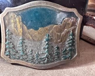 1977 Yosemite National Park belt buckle