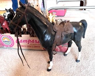 Vtg. Marx toy horses