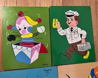 Vtg. Wood puzzles