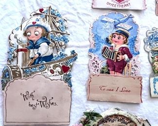 Beautiful Vtg. Valentine pop up cards