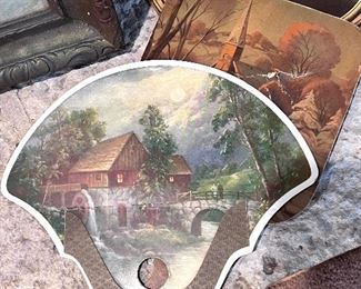 Vtg. Hand held fans