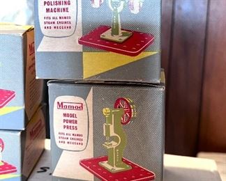 New in box Mamod Miniature Grinding Machine & Model Power Press