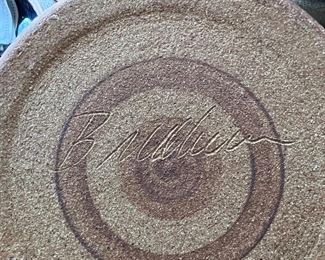 Glazed stoneware bowls - signed