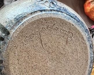 Hand made and signed mixing bowl