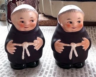 Antique Goebel Monk salt & pepper shakers
