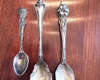 3 of 4 Sterling spoons - SOME OF THESE SPOONS MAY BE SOLD