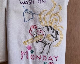Stitched dish towels