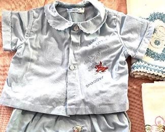 Vtg. Stitchted little boy clothes