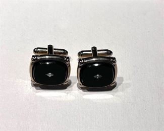 Men's cuff links w/matching tie tack - SOME OF THE JEWELRY MAY BE SOLD