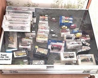 A few Kato trains and cars both boxed and loose