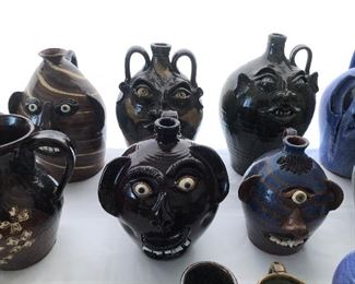 Pottery Face Jugs