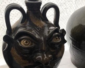 Kim Ellington Swirl Face Jug