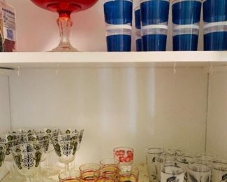 vintage glasware--a lot!