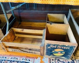 lots of primitive early crates