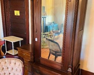 small one door Gentleman's armoire