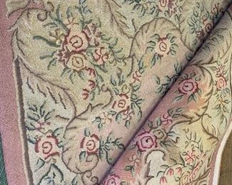 Beautiful large size vintage floral rugs—2 very large in this design and two medium size