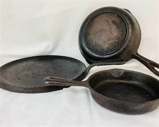 Leja330 Antique Cast Iron Fry Pan