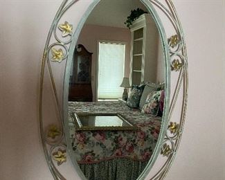 Wrought iron mirror