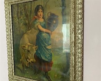 Beautiful victorian antique print