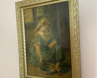 Beautiful victorian antique print