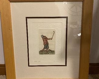 Limited edition etching