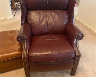 Leather recliner