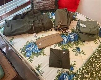Army hats, misc army items