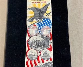 009 1893 Columbian Exposition Souvenir Ribbon
