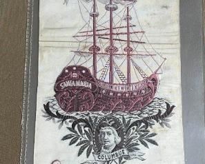 018 1893 Worlds Columbian Exposition Hill Brothers Ribbon