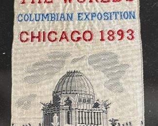 019 1893 Chicago Worlds Fair Expedition Silk Ribbon