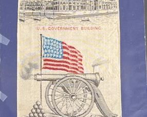 036 Woven Souvenir Bookmark Worlds Columbian Exposition