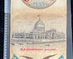 037 Stevengraph Souvenir Bookmark World Columbian and Exposition