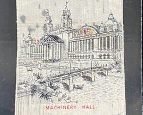 041 MachineryHall 1893 Worlds Columbian Exposition Woven Ribbon